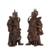 Figura de Dios de la Puerta de Cobre Puro Yang Tongji - Hengha Erjiang - Estatua de Buda para Sala de Culto - Dios de la Puerta