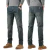 Jeans retro de pierna recta de alta gama para hombre, corte slim, nuevos pantalones casuales de primavera y otoño 2026 para hombre