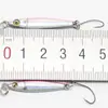 Atacado de fábrica gancho único placa de ferro peixe de chumbo pequeno vara de pesca placa de ferro isca dura isca artificial listra branca levantada isca boca de cavalo equipamento de pesca
