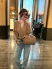 Conjunto de Otoño Temprano Cárdigan de Punto de Dos Piezas Falsas Chaqueta para Mujer Estilo Coreano Otoño Temprano Chic de Alta Gama Diseño Único Top