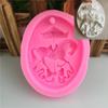 DIY Aromaterapia gesso molde de silicone Trojan Unicórnio forma chocolate coroa Ferramenta de decoração carrossel