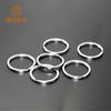Anillo llavero personalizado simple de alta calidad, pulido fino, acero inoxidable 304, anillo redondo plano, accesorios para llavero de coche DIY
