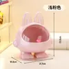 Caixa Organizadora de Coelho de Desenho Animado com Tampa, Organizador Multifuncional de Mesa para Acessórios de Cabelo, Bancada de Banheiro, Caixa Organizadora Fofa