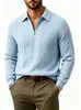Chaqueta de jacquard con solapa estilo europeo transfronterizo para hombre, suéter de punto casual de manga larga, sudadera con cremallera y estampado de jacquard para hombre
