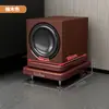 Bandeja para Altavoz Soporte de Audio Estantería Pies para Subwoofer Soporte Altavoces de Cine en Casa de Pie Tablero de Absorción de Choques de Doble Capa