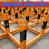 Estanterías para Apilar Varillas de Acero, Plataformas Estándar Tipo Herramienta de Obra para Apilar Varillas de Acero, Estanterías de Almacenamiento de Varillas de Acero, Apilamiento de Varillas de Acero con Viga I