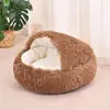 Venta al por mayor de fábrica Nido de Gato Cálido de Invierno con Caparazón Nido para Mascotas Semicerrado Perrera para Perros Cama para Perros Nido para Gatos