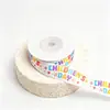 Cinta de Cumpleaños Infantil Transfronteriza Cinta para Pastel Cinta para Caja de Regalo Empaque de Regalo Cinta de Poliéster Suministro Directo del Fabricante