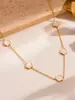 Pulseira de Aço Titânio Novo Estilo para Mulheres Que Não Desbota, Joia Versátil Estilo Ins, Acessórios de Colar da Moda para Meninas