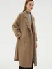 Abrigo de Lana Doble Cara para Mujer, de Longitud Media, Nuevo Estilo Invierno 2026, Cruzado, Por Encima de la Rodilla, Abrigo de Lana Holgado