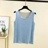Colete Quente para Mulheres no Inverno, Forrado com Fleece, Roupa Íntima Interna Sem Costura, Corte Ajustado, Tamanho Grande, Top sem Mangas