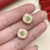 Estilo Chinês Antigo Ouro Gota de Óleo Liga Metálica Furo Grande Contas DIY Pulseira Colar Furo Passante Contas Estereoscópicas Acessórios de Joias
