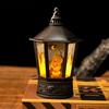 Lámpara de calabaza portátil de Halloween, lámpara de vela electrónica LED, accesorios de decoración para fiestas, lámpara de ambiente, adornos, suministro al por mayor
