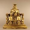 Estátua de Dragão Senhor de Latão para Decoração de Sala de Estar em Casa Estátua de Buda para Casa Estátua de Buda Caseira Dragão Sentado Cadeira Dragão Senhor do Dragão