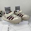 Zapatos Deportivos de Cuero Genuino para Niños, Marca de Moda Zapatos Nuevos de Entrenamiento Moral para Niñas Primavera y Otoño, Estilo Coreano Zapatos Casuales de Suela Gruesa para Niños Forrest Gump