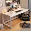 Escritorio de computadora, escritorio casero de escritorio, escritorio de oficina simple, escritorio grueso de estudio para dormitorio, banco de trabajo rectangular, escritorio para vivienda de alquiler