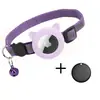 Collar para Gato Transfronterizo con Campana Adecuado para Airtag Collar Reflectante de Cuadros Cubierta de Silicona para Orejas de Gato Collar de Posicionamiento para Mascotas