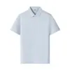 Camiseta tipo Polo de Manga Corta con Cuello Waffle de Sensación Helada de Verano, Cuatro Botones, para Viaje de Negocios, Ropa de Trabajo Personalizable para Empresas