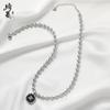 Amazon Explosiones Moda Cadena de Cuello Colgante Estilo Chanel Nicho Lujo Ligero Sentido de Alta Gama Collar de Perlas que No se Desvanece para Mujeres