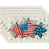 Camino de mesa American Independence Day Transfronterizo, Decoración de Atmósfera Festiva, Mantel de Mesa de Cocina, Cubierta para Mueble de TV, Mantel para Mesa de Entrada