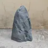 Patio plástico reforzado con fibra de vidrio gris simulación de piedra interior decoración suave rocalla tridimensional adornos de piedra micro paisaje
