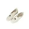Zapatos Mary Jane Estilo Coreano Aumento Interno de Altura 5 cm Nuevos de Verano con Correa Cruzada Banda Elástica Estilo Deportivo Ballet Zapatos Planos para Mujer