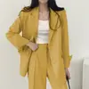 Traje chic de dos piezas de estilo coreano, holgado, con caída y elegante, traje multicolor para mujer para ir al trabajo, disponible para venta al por mayor