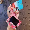 Chaveiro Série Quadro de Grafite Pequeno Pintor Desenho Animado Genuíno Pingente para Bolsa de Casal Chaveiro de Carro Presente Atacado