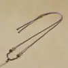 Cordão Ajustável de Alta Qualidade Tecido à Mão com Pingente Colar de Pingente de Jade Hetian