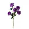 Flor de Loto Artificial de 5 Cabezas para Bodas, Fotografía de Hotel, Accesorios para Arreglos Florales, Flores Falsas para Salones de Banquetes y Decoraciones de Restaurantes, En Stock al por Mayor