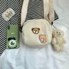 Bolsa japonesa Harajuku Cute Bear Antique Girl Crossbody Bolsa feminina Coreia do Sul Ins Retro All-match Estudante Bolsa pequena