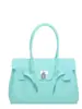 Bolsa de Gelatina de Mano Bolso Tote Platino para Mujer 2026 Nuevo Estilo de Verano PVC Color Sólido Gran Capacidad Bolso de Hombro Versátil