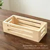 Cesta de almacenamiento de madera estilo vintage para uso en el hogar, caja de madera para artículos varios de escritorio, caja de almacenamiento de papel higiénico para baño, caja organizadora de artículos de tocador