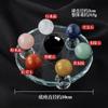 Venta Caliente Transfronteriza Bola de Cristal Blanca Rosa Morada Amarilla Adornos de Matriz de Siete Estrellas Piedra Original Mineral Logo Pulido Adornos para el Hogar Sala de Estar Entrada