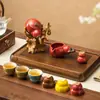 Conjunto de Chá Kung Fu Automático Fulu de Alta Qualidade Teapot de Cerâmica de Luxo Acessível Reunião Anual da Empresa Brinde de Feriado Presente Logotipo
