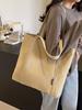 Bolso de lona de gran capacidad para mujer, nuevo bolso de hombro informal, sencillo y a la moda, ideal para ir de compras o ir al trabajo.