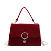 Bolsa de Boda Francesa Novia Nuevo Estilo Retro Dulce Rojo Vino Amor Boda Dama de Honor Bolsita de Mano para Boda para Mujeres Explosiones
