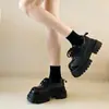 Mocasines de Plataforma para Mujeres Petites, Nuevo Estilo Primavera y Otoño 2026, Estilo Británico, Zapatos de Salón Adelgazantes, Zapatos de Cuero a la Moda con Punta Ancha