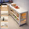 Estante de suelo multicapa para barra de bar, mesa estrecha con estantes, mesa de comedor, mesa divisoria para sala de estar, mesa larga simple de ocio para balcón