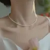 Collar de Perlas Shijia 2025 Nuevo Nicho de Lujo Ligero de Alta Gama Elegante Joyería de Plata Versátil Cadena para Clavícula con Colgante Superpuesto