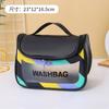 Bolsa de cosméticos de viaje transparente, práctica, para lavado, impermeable, portátil, de gran capacidad, bolsa de almacenamiento de gran apariencia, venta al por mayor