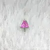 Brincos de Liga de Titânio F136 4mm Zircônia Orelha de Gato G23 Titânio Rosca Interna Zircônia Piercing Labial Piercing na Língua Joia Cabeça