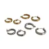 Brincos de Metal Circulares Irregulares Brilhantes para Mulheres, Simples Estilosos, Elegantes da Moda, Brincos Versáteis para Roupas de Trabalho