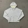 Cardigan con Letra Bordada Alcatraz de Venta Cruzada Europea y Americana Sudadera con Capucha Forrada de Polar Chaqueta Pantalones Casuales