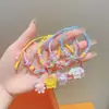 Pulseira Kuromi Infantil Sanrio Meninas Doce Fofa Desenho Animado Feita à Mão Corda de Mão Pequeno Presente Acessórios Delicados
