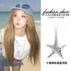 Collar con Colgante de Corazón y Estrella de Plata para Mujer 2025 Nuevo Versátil para el Día a Día Cadena para Suéter Diseño de Nicho Accesorios Largos