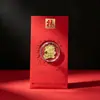 Año Nuevo del Cordero Pegatina Dorada para Teléfono Sobre Rojo Oro Puro 999 Regalo Compañero de Alta Gama Regalo de Reunión Anual de la Empresa Venta al por Mayor