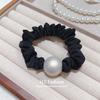 Estilo Coreano Nuevo Diamante Flash Flor Anillo para el Cabello de Intestino Delgado Alto Valor de Belleza Cuerda para el Cabello de Niña Elegante Cuerda para el Cabello con Bola de Perlas