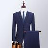 Terno Três Peças Masculino Slim Fit para Trabalhadores de Colarinho Branco, Ternos de Trabalho, Traje de Noivo para Casamento, Estilo Transfronteiriço