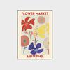 Fresco estilo nórdico floristería flor japonesa pequeño floral abstracto Caqui pintura colgante decorativa núcleo decoración de dormitorio pintura